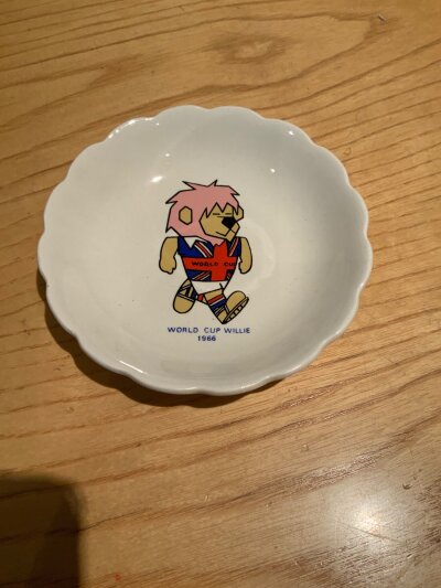 England 1966 World Cup Willie Football Bear: Official World Cup issue in excellent condition.