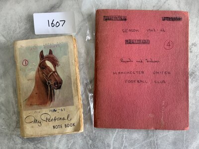 1960s Manchester United Football Scrapbooks: Lots of cuttings in separate books for 60/61 and 63/64.