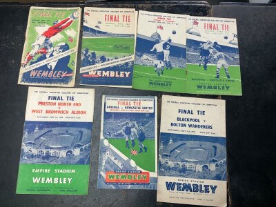 Post War FA Cup Final Football Programme Collection: Conplete from 1948 to 2019 including all replays in mainly very good condition.