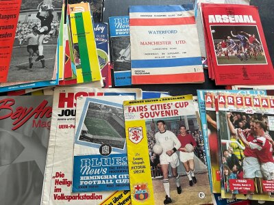 European Competition Football Programmes: British clubs in European competitions mainly played in the UK. Good condition with instructions to sell. (125)