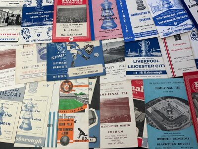FA Cup Semi Final Football Programme Collection: Complete run from 1956 to 1987 in excellent condition including replays.