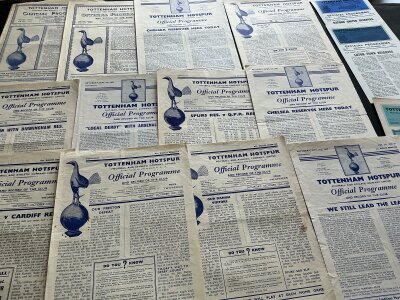 Tottenham Reserve Home Football Programmes: Mainly 1950s with a couple earlier that are poor and a couple later. (17)