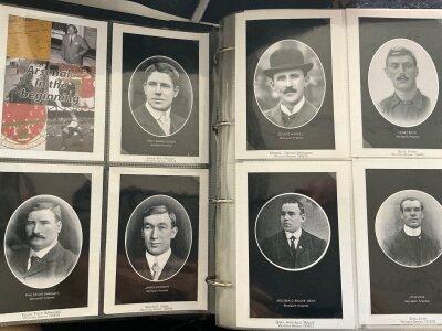 Arsenal Football Photo Collection: Reproduction postcard size photos from Woolwich Arsenal days to quite modern. Professionally made and only one set produced. (est 650)
