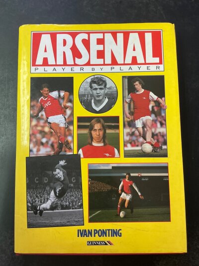 Arsenal Multi Signed Football Books: Collected personally by vendor at various functions. 149 autographs in book named Player by Player. Includes Tapscott Holton Hudson MacDonald Ball Rimmer Kidd Bowen V Groves Charles Barnwell Henderson Docherty Howe Baker and many more. Stunning item.