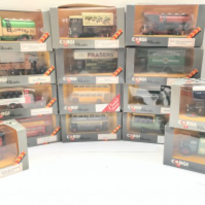 A Collection of Corgi Classics Including Buses and Lorrys.