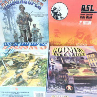 A Collection of Boxed Advanced Squad Leader Games. With Rule Book and Scenarios.