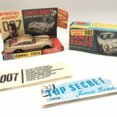 A Boxed Corgi James Bond Aston Martin D.B.5. No Spare Villain or Sticker. No Reserve.