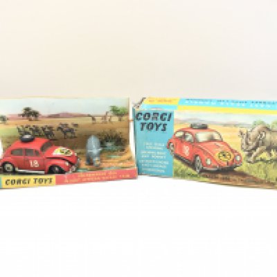 A Boxed Corgi Volkswagen 1200 In East African Safari Trim. #256.