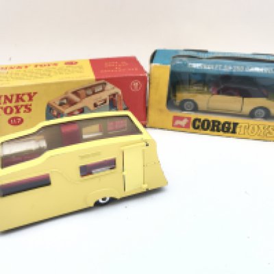 A Boxed Dinky Four Birth Caravan and a Corgi Chevrolet SS 350 Camaro.#338. No Reserve.