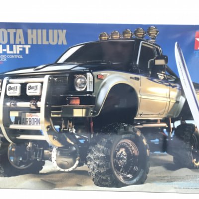 A Boxed Tamiya Toyota Hilux Pick-Up Truck Radio Control Model Kit 1/10 Scale. No Reserve.