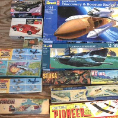 A Collection of Wooden And Plastic Model Kits. No Reserve.