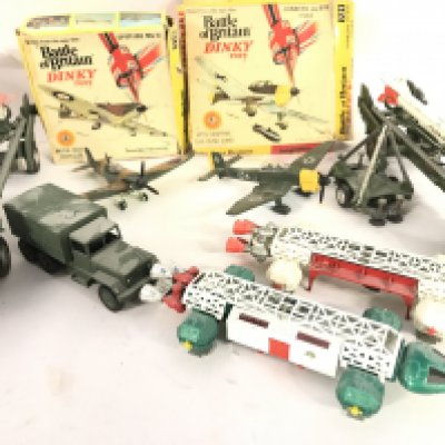 A Collection of Boxed And Loose Playworn Diecast. Including Dinky the Battle Of Britain. No Reserve.