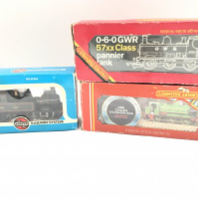 3 X Boxed 00 Gauge Locomotives. By Hornby and Airfix. No Reserve.