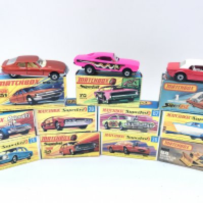 A Collection of Boxed Matchbox Superfast Cars. No Reserve.