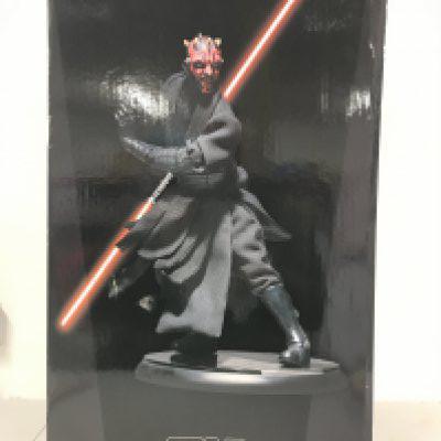 A Boxed Sideshow Collectibles Star Wars Darth Maul Premium Format Figure. Light Saber needs slight Attention.