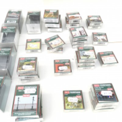 A collection of of 35 new model railway scenes by PECO all unopened. 00 gauge no reserve