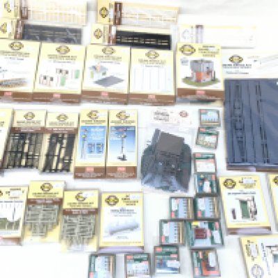 A collection of 36 new boxed model railway scenes and accessories by PECO. 00 gauge all unopened. No reserve