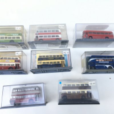 A collection of of 8 model buses by the Original Omnibus Company in plastic display boxes. No reserve