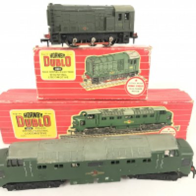 A Boxed Hornby Dublo 00 Gauge Diesel-Electric Locomotive #2232 and a 0-6-0 Diesel-Electric Shunting Locomotive #2231.