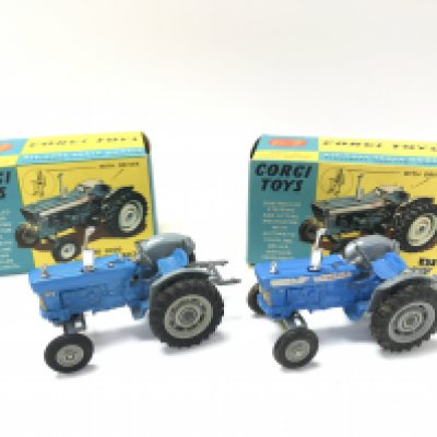 2 X Boxed Ford 5000 Super Major Tractors #67. No Drivers.