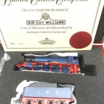 A Bachmann 00 Gauge Sir Guy Williams locomotive in Presentation Case.
