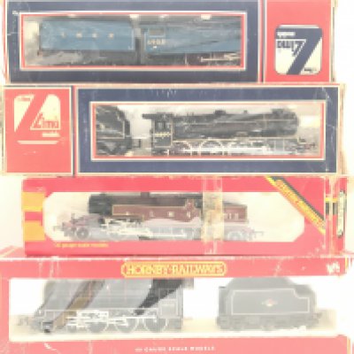 A Collection of 5 Boxed 00 Gauge Locos. Boxes are worn.including Llima and Hornby.