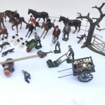 A Collection of Vintage Britains Figures.