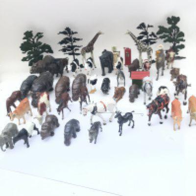 A Collection of Vintage Britains Led Animals