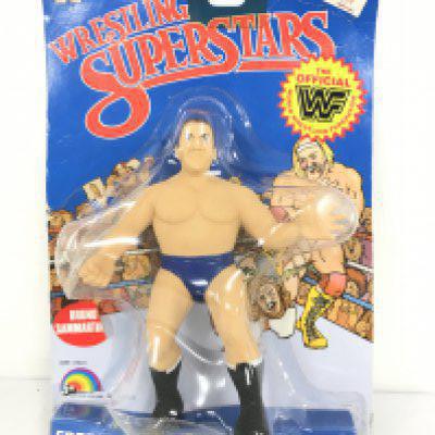 A Vintage Carded WWF Wrestling Superstars Bruno Sammartino Figure. Card and Blister Are Worn. No Reserve