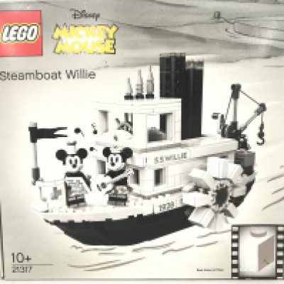 A Boxed And Sealed Lego Steamboat Willie Set #21317.