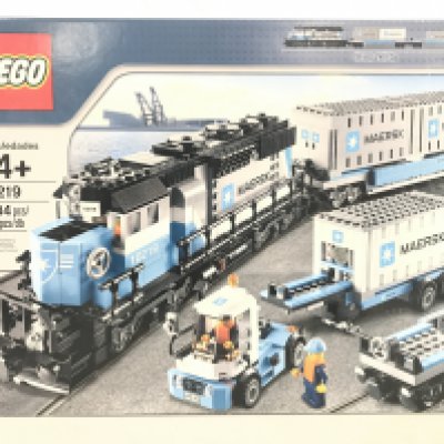 A Boxed And Sealed Lego Maersk Container Train. #10219.
