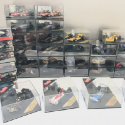 A Collection of Boxed 1/43 Scale F1 Cars including Minichamps. Onyx. Quartzo and Skid. No Reserve.
