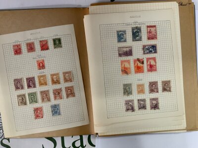 A collection of mixed early world and commemorative stamps.
