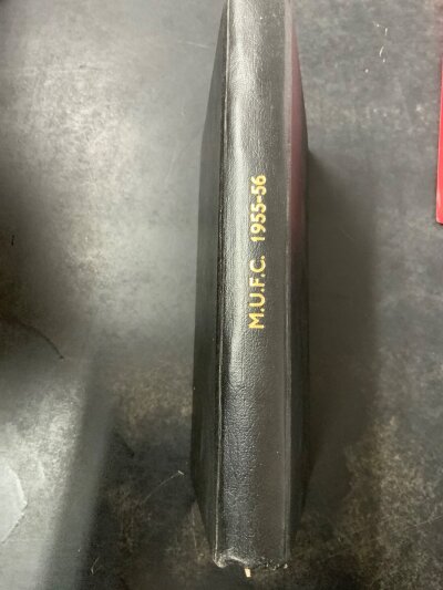 1950s Football Programmes: Unofficial bound volume from 55/56 of mainly 1st team homes which is unchecked but does have Youth Cup matches v Welling and Bolton. C/W folder of 15 home programmes from the 50s including 3 x 50/51, 2 x 51/52, 4 x 57/58 and some 60s.