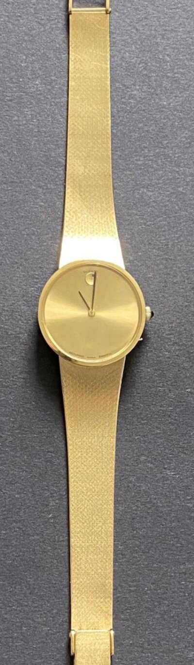 John Lyall West Ham Gold Wrist Watch: John Lyalls 1980 gold watch gift from West Ham: Zenith 18ct gold watch presented by the board of directors. Engraved WHUFC Well Done John March 1980.