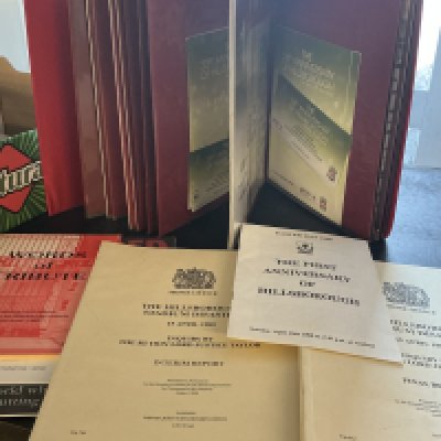 Liverpool Hillsborough Disaster Memorial Football Programmes: Includes tickets, special edition booklets etc on events surrounding this tragic episode in British football history. Viewing recommended. (50 Aprox)