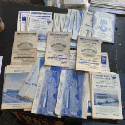 50s + 60s Bedford Town Football Programmes: Fair/good condition. Some mid to late 50s the rest a good mix spanning the 60s decade. (84)