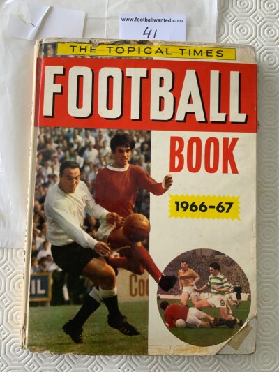 66/67 Signed Topical Times Football Album: Some Autographs throughout the book to include large pictures of Peter Eustace Bob McNab John Barnwell George Graham plus smaller pictures of Bobby Moore Jix Baxter and some part signed team groups. Book scruffy but autographs good.