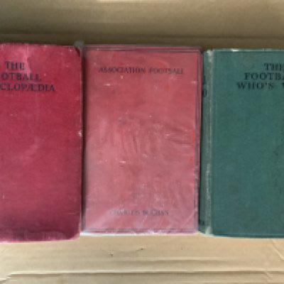 Pre War Football Books: Association Footballers from the late 20s, Whos Who 1935, Football Encyclopaedia 1934. Instructions to sell. Overall good. (3)