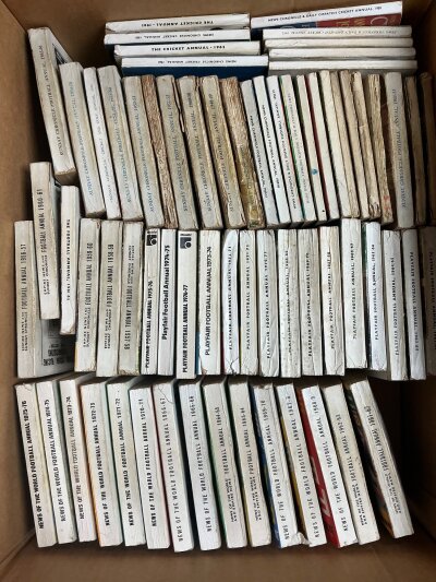 Pocket Size Football Annuals: From 1948 to 1976 to include Playfair, News of the World, Sunday Chronicle and Empire News. Fair/good. (68)