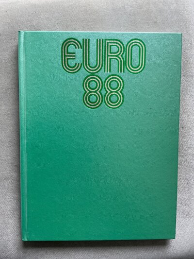 1988 Euros Cup Report Football Book: Rare book that most would not know existed and was not for sale to the public. This was awarded to FA and UEFA member Bert Millichip. Exactly the same as the World Cup Report books with probably more pictures.