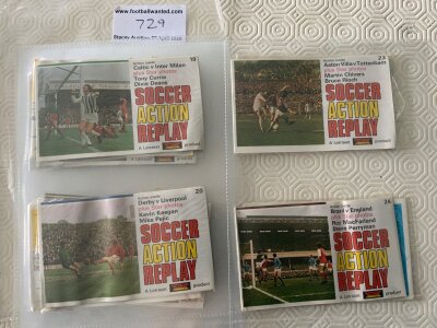 Letraset Soccer Action Replay Complete Football Cards: Very hard to obtain still sealed set of 24 in very good condition rarely offered like this. (24)