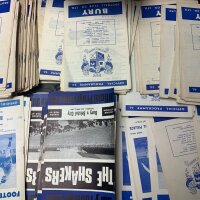 1960s Bury Home Football Programmes: Over 200 spanning the 60s decade. Excellent condition with duplication. Includes 62/63 Sheffield United LC. (200+)