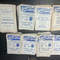 Preston Home Football Programmes: Over 300 spanning the 60s decade with a further 100 from the early 70s. Excellent condition with duplication with instructions to sell. (400+)