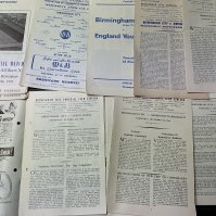 1960s Birmingham City Home Football Programmes: Some great League Cup including 61/62 Swindon, 62/63 Bury semi final and earlier rounds with European opponents including Boldklub Ujpesti Dozsa Bratislava and much more. Spanning the whole decade with many early to mid 60s. Mainly good condition with duplication in the 350+ 1960s. C/W a box of 1970s. (600+)