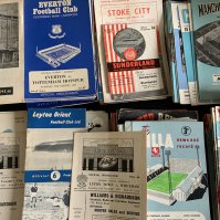 1960s Football Programmes: Good selection of Manchester City Manchester United Aston Villa Everton Leeds St Johnstone and many others. Spanning the whole decade in very good condition. (est over 500) C/W additionally some 70s. Instructions to sell. (est 600)