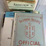 Irish Football Programmes: Both north and south clubs in excellent condition from the 60s onwards with many 1990s. 350+ with instructions to sell. 2 boxes. 