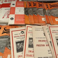 1960s Swansea Town Home Football Programmes: All before the city status of 1969. A few from the late 50s then around 110 spanning the 60s decade. Mainly very good with instructions to sell. (110+)
