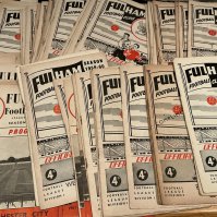 Fulham Home Football Programmes: 60 from the 50s then a further 61 from 60/61 + 61/62 in mainly good condition with duplication. (121)