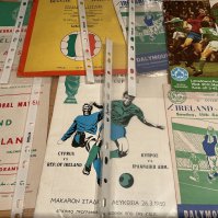 Republic Of Ireland International Football Programmes: Majority full international homes in excellent condition with the odd b or youth match. Instructions to sell. (est 140)